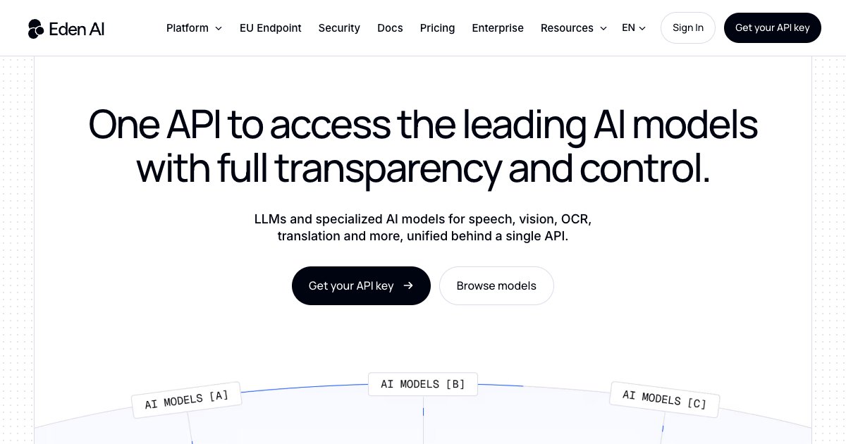 Eden AI: Unified API for Top AI Models & Workflow Automation | AI Dude