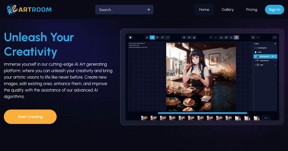 Artroom AI: Create, Edit & Enhance Images with Powerful AI Tools